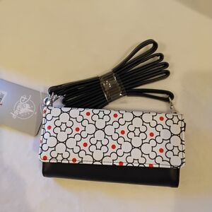 Stylish Black and White Floral Women's Bag